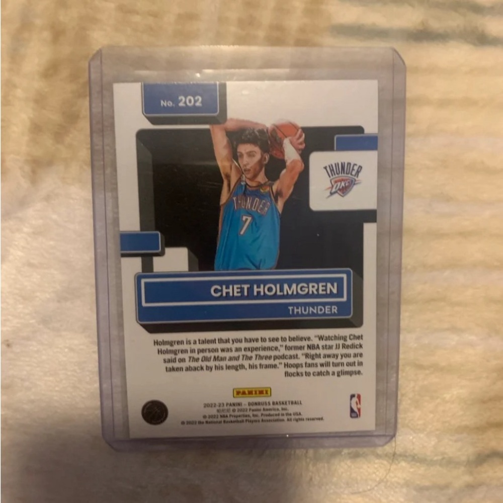 Chet Holmgren Rookie Card - Picture 3 of 5